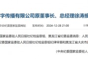 人民日報數(shù)字傳播有限公司原董事長、總經(jīng)理徐濤接受審查調(diào)查